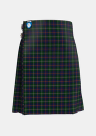 Traditional_Purves_Tartan_kilt_11173_front_image_with_pleated_design_and_adjustable_buckles_for_men