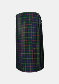 Traditional_Purves_Tartan_kilt_11173_left_image_with_pleated_design_and_adjustable_buckles_for_men