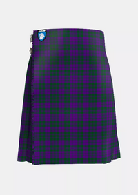 Traditional_Rae_Tartan_100_kilt_front_image_with_pleated_design_and_adjustable_buckles_for_men