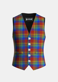 Traditional_Rainbow_tartan_2675_Waistcoat_front_image