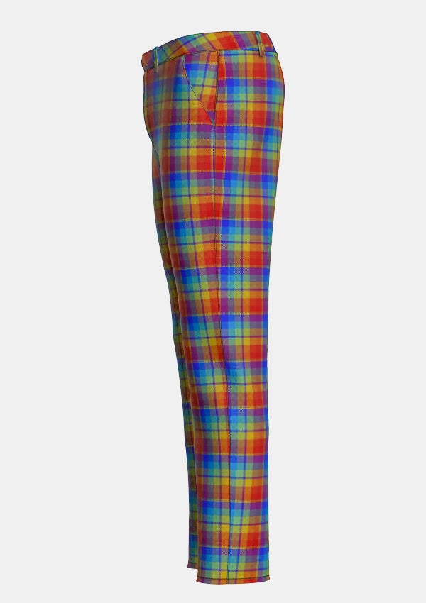 Rainbow Tartan Trouser