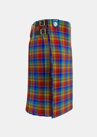 Traditional_Rainbow_tartan_right_image_with_pleated_design_and_adjustable_buckles_for_men