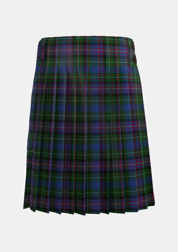 Traditional_Rankin_tartan_188_kilt_back_image_with_pleated_design_and_adjustable_buckles_for_men