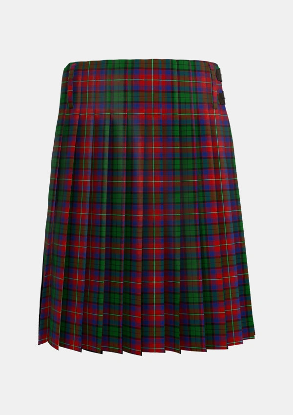 Traditional_Rattray_of_Lude_Tartan_1096_kilt_back_image_with_pleated_design_and_adjustable_buckles_for_men