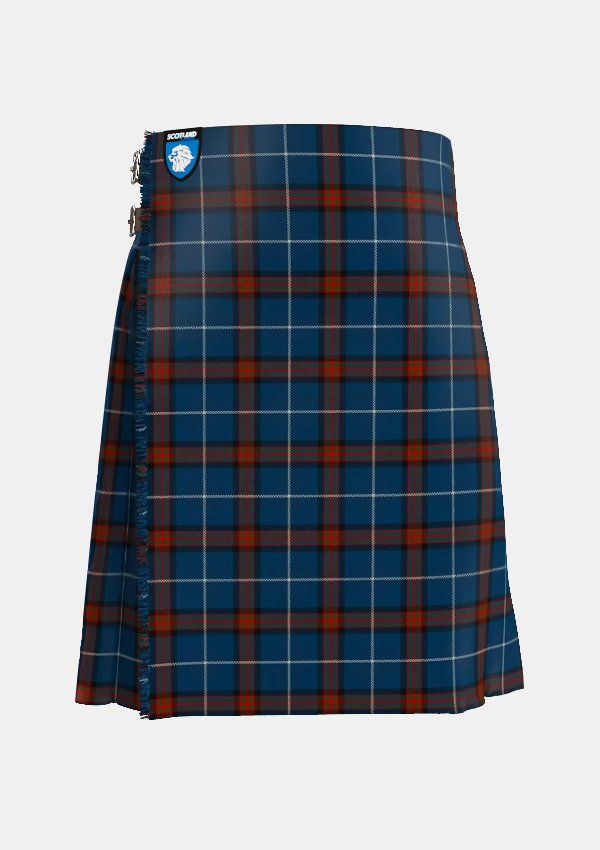 Traditional_Reese_Tartan_kilt_6915_front_image_with_pleated_design_and_adjustable_buckles_for_men