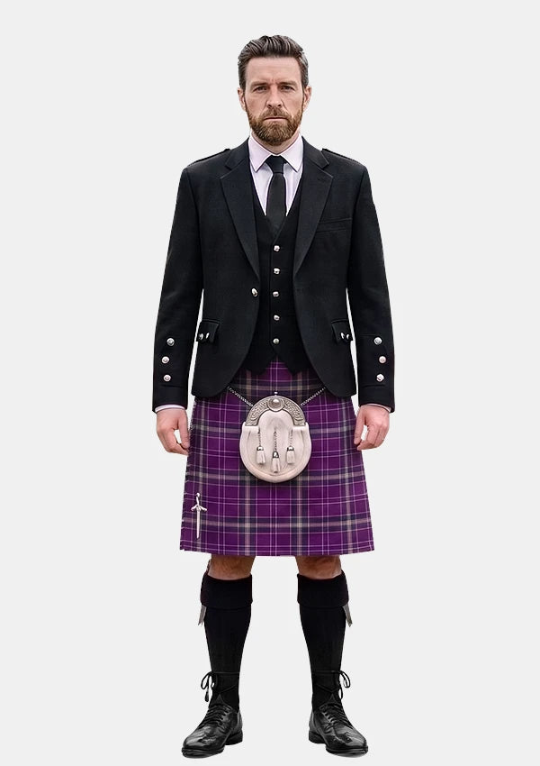 Traditional_Regan_Tartan_4020_Kilt_and_Argyle_Jacket_Kilt_Outfits_front_image