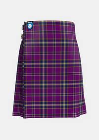 Traditional_Regan_Tartan_kilt_4020_front_image_with_pleated_design_and_adjustable_buckles_for_men