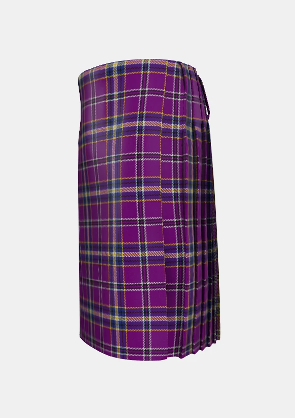 Traditional_Regan_Tartan_kilt_4020_left_image_with_pleated_design_and_adjustable_buckles_for_men