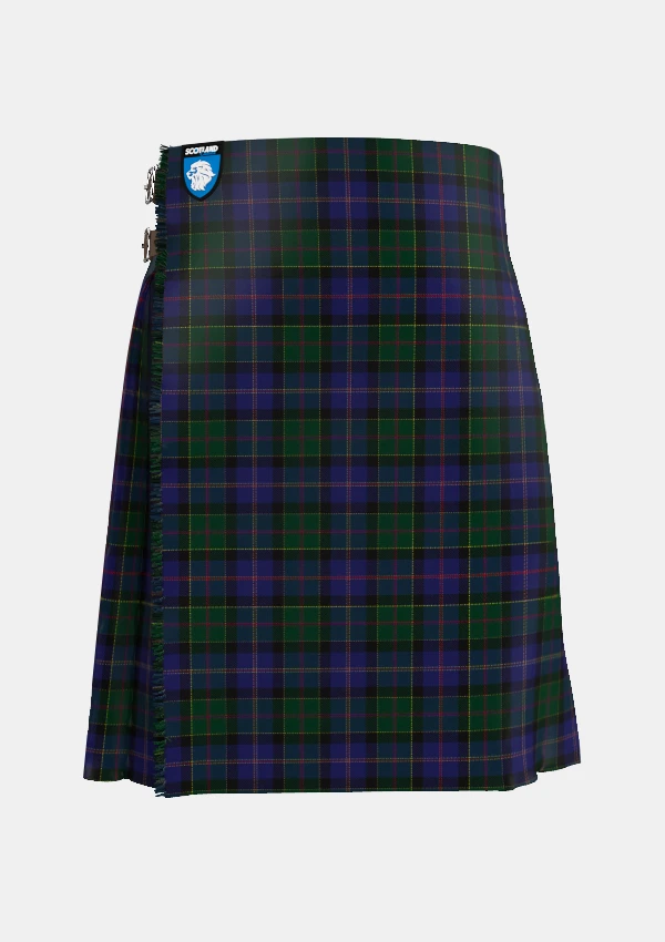 Traditional_Robb_Tartan_kilt_3157_front_image_with_pleated_design_and_adjustable_buckles_for_men