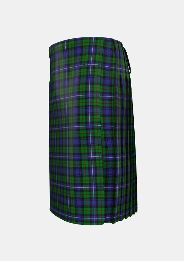 Traditional_Robertson_Hunting_1_Tartan_299_kilt_left_image_with_pleated_design_and_adjustable_buckles_for_men