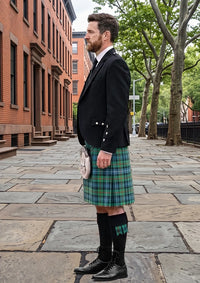 Traditional_Robertson_Hunting_Ancient_Tartan_Kilt_and_Argyle_Jacket_Kilt_Outfit_left_image