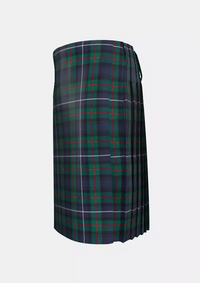 Traditional_Robertson_Hunting_Modern_Tartan_kilt_left_image_with_pleated_design_and_adjustable_buckles_for_men