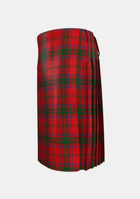 Traditional_Ross_7_Tartan_901_kilt_left_image_with_pleated_design_and_adjustable_buckles_for_men