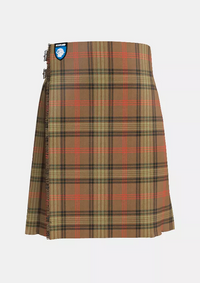 Traditional_Ross_Weathered_Tartan_kilt_front_image_with_pleated_design_and_adjustable_buckles_for_men