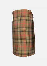 Traditional_Ross_Weathered_Tartan_kilt_left_image_with_pleated_design_and_adjustable_buckles_for_men