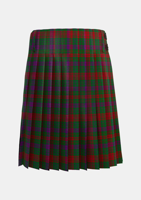 Traditional_Ross_Wilsons_Tartan_3560_kilt_back_image_with_pleated_design_and_adjustable_buckles_for_men