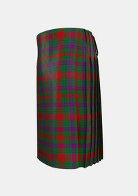 Traditional_Ross_Wilsons_Tartan_3560_kilt_left_image_with_pleated_design_and_adjustable_buckles_for_men