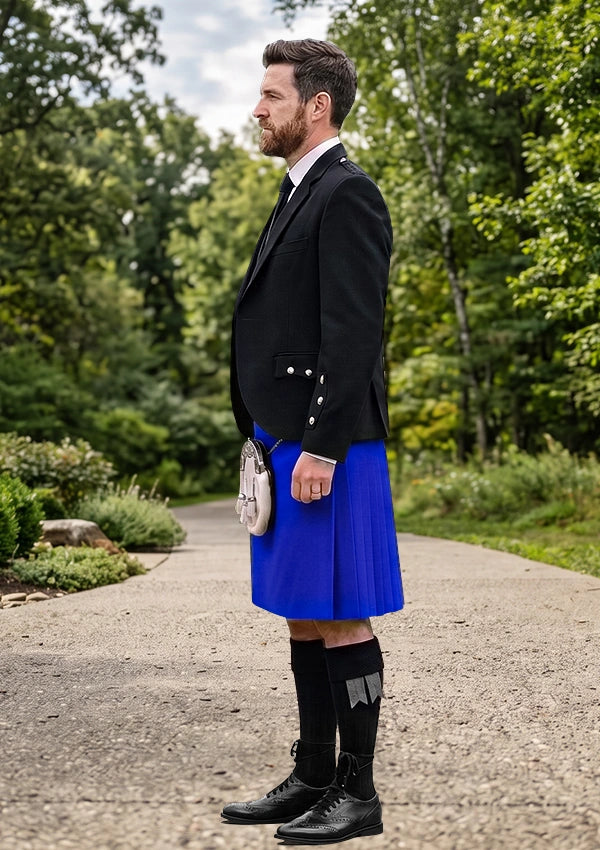 Traditional_Royal_Blue_Tartan_Kilt_and_Argyle_Jacket_Kilt_Outfit_left_image