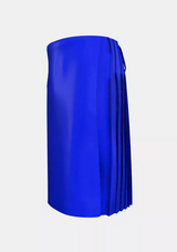 Traditional_Royal_Blue_Tartan_kilt_left_image_with_pleated_design_and_adjustable_buckles_for_men