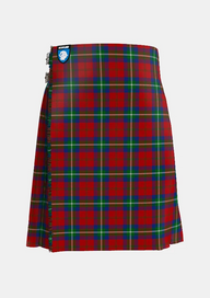 Traditional_Ruthven_Tartan_kilt_1521_front_image_with_pleated_design_and_adjustable_buckles_for_men