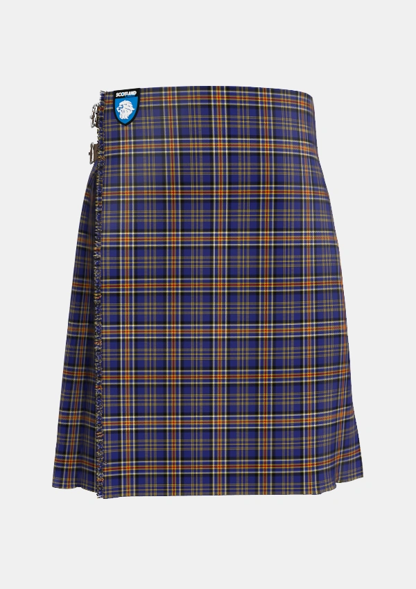 Traditional_Ruxton_Dress_Tartan_2380_kilt_front_image_with_pleated_design_and_adjustable_buckles_for_men