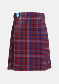Traditional_Ruxton_Hunting_Tartan_2379_kilt_front_image_with_pleated_design_and_adjustable_buckles_for_men