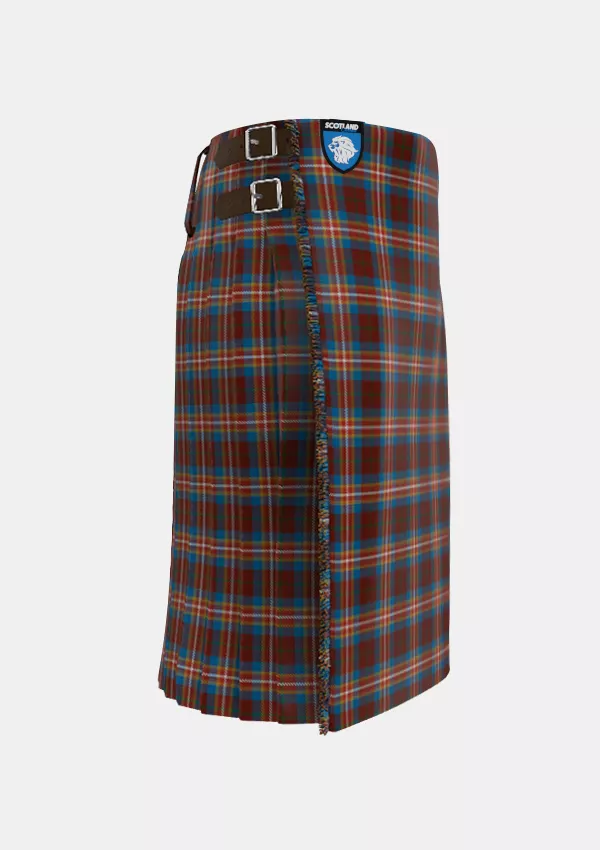 Traditional_Ryan_Fehder_Tartan_10483_kilt_right_image_with_pleated_design_and_adjustable_buckles_for_men
