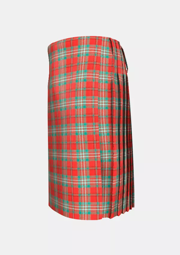 Traditional_Scott_Ancient_Tartan_kilt_left_image_with_pleated_design_and_adjustable_buckles_for_men