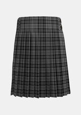 Traditional_Scott_Black_and_Grey_Tartan_kilt_1287_back_image_with_pleated_design_and_adjustable_buckles_for_men