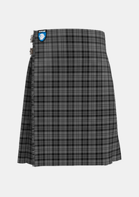 Traditional_Scott_Black_and_Grey_Tartan_kilt_1287_front_image_with_pleated_design_and_adjustable_buckles_for_men