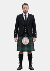 Traditional_Scott_Green_Modern_Tartan_Kilt_and_Argyle_Jacket_Kilt_Outfits_front_image