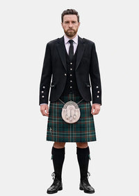 Traditional_Scott_Green_Modern_Tartan_Kilt_and_Argyle_Jacket_Kilt_Outfits_front_image