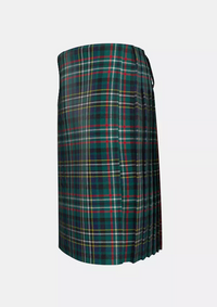 Traditional_Scott_Green_Modern_Tartan_kilt_left_image_with_pleated_design_and_adjustable_buckles_for_men