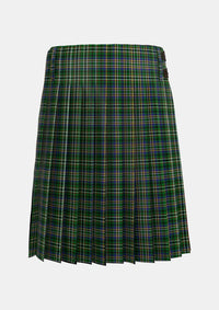 Traditional_Scott_Green_Tartan_825_kilt_back_image_with_pleated_design_and_adjustable_buckles_for_men