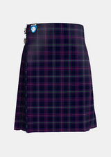 Traditional_Scottish_Heather_tartan_front_image_with_pleated_design_and_adjustable_buckles_for_men