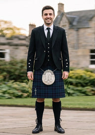 Traditional_Scottish_Thistle_tartan_7098_Kilt_and_Argyle_Jacket_Kilt_Outfit_front_image