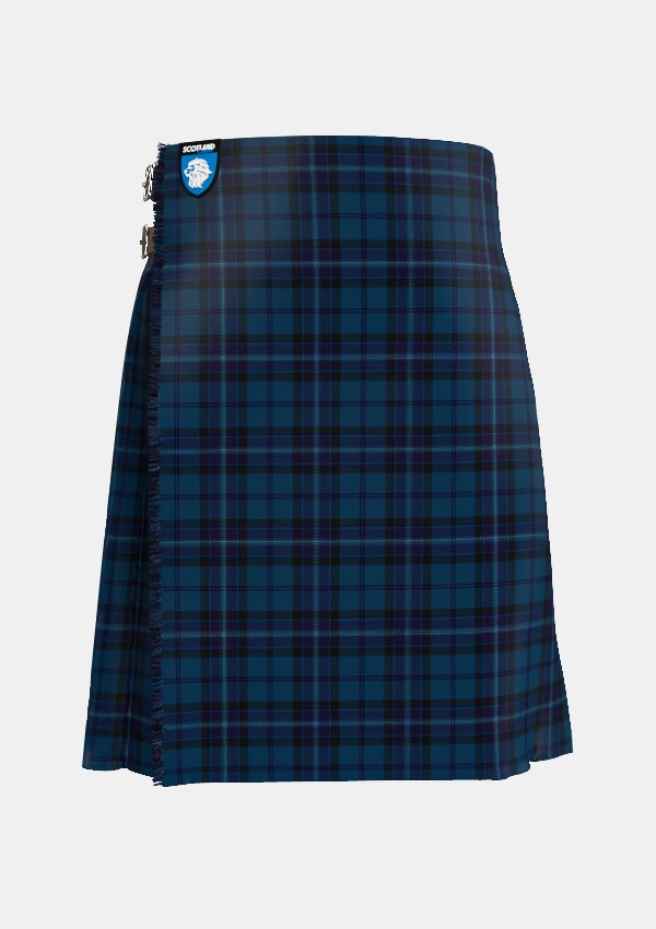 Traditional_Scottish_Thistle_tartan_front_image_with_pleated_design_and_adjustable_buckles_for_men