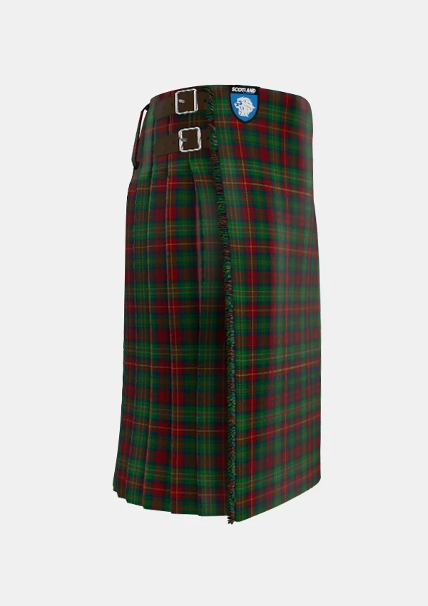 Traditional_Shearer_Tartan_kilt_3202_right_image_with_pleated_design_and_adjustable_buckles_for_men