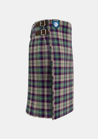 Traditional_Shiel_Purple_Tartan_kilt_right_image_with_pleated_design_and_adjustable_buckles_for_men