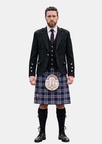 Traditional_Sibbald_Blue_Tartan_11024_Kilt_and_Argyle_Jacket_Kilt_Outfits_front_image