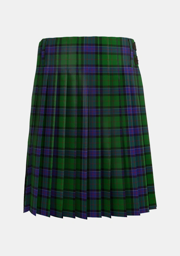 Traditional_Sinclair_Hunting_VS_Tartan_889_kilt_back_image_with_pleated_design_and_adjustable_buckles_for_men