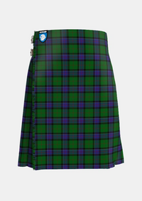 Traditional_Sinclair_Hunting_VS_Tartan_889_kilt_front_image_with_pleated_design_and_adjustable_buckles_for_men