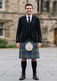 Traditional_Singh_tartan_2600_Kilt_and_Argyle_Jacket_Kilt_Outfit_front_image