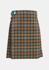 Traditional_Smith_Weathered_tartan_kilt_front_image_with_pleated_design_and_adjustable_buckles_for_men