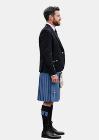 Traditional_Solid_Blue_Tartan_Kilt_and_Argyle_Jacket_Kilt_Outfits_right_image