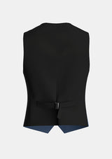 Traditional_Solid_Blue_Tartan_Waistcoat_back_image