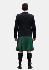 Traditional_Solid_Green_Tartan_Kilt_and_Argyle_Jacket_Kilt_Outfits_back_image