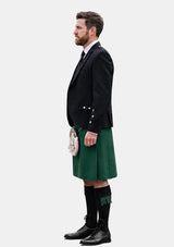 Traditional_Solid_Green_Tartan_Kilt_and_Argyle_Jacket_Kilt_Outfits_left_image