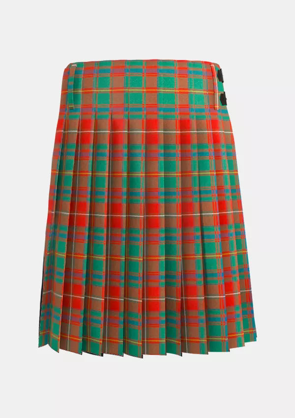 Traditional_Somerville_Ancient_Tartan_kilt_back_image_with_pleated_design_and_adjustable_buckles_for_men