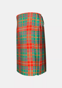 Traditional_Somerville_Ancient_Tartan_kilt_left_image_with_pleated_design_and_adjustable_buckles_for_men